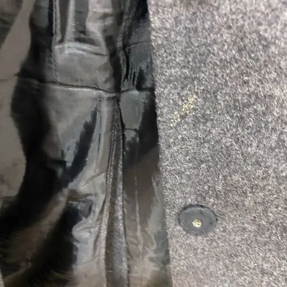 Madewell grey button front peacoat, size x small - Picture 16 of 16